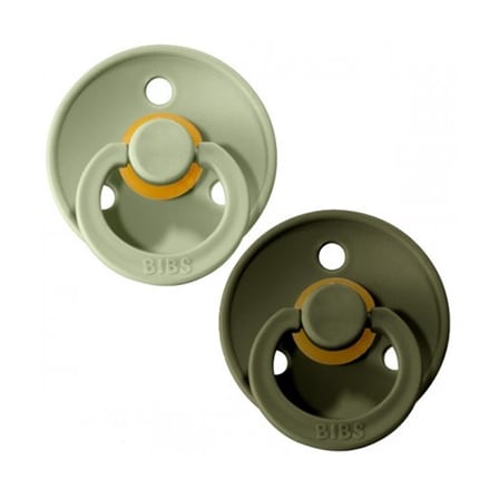 Bibs Fopspeen Duo Sage/Hunter Green 0-6 Bibs Fopspeen Duo Sage/Hunter Green 0-6