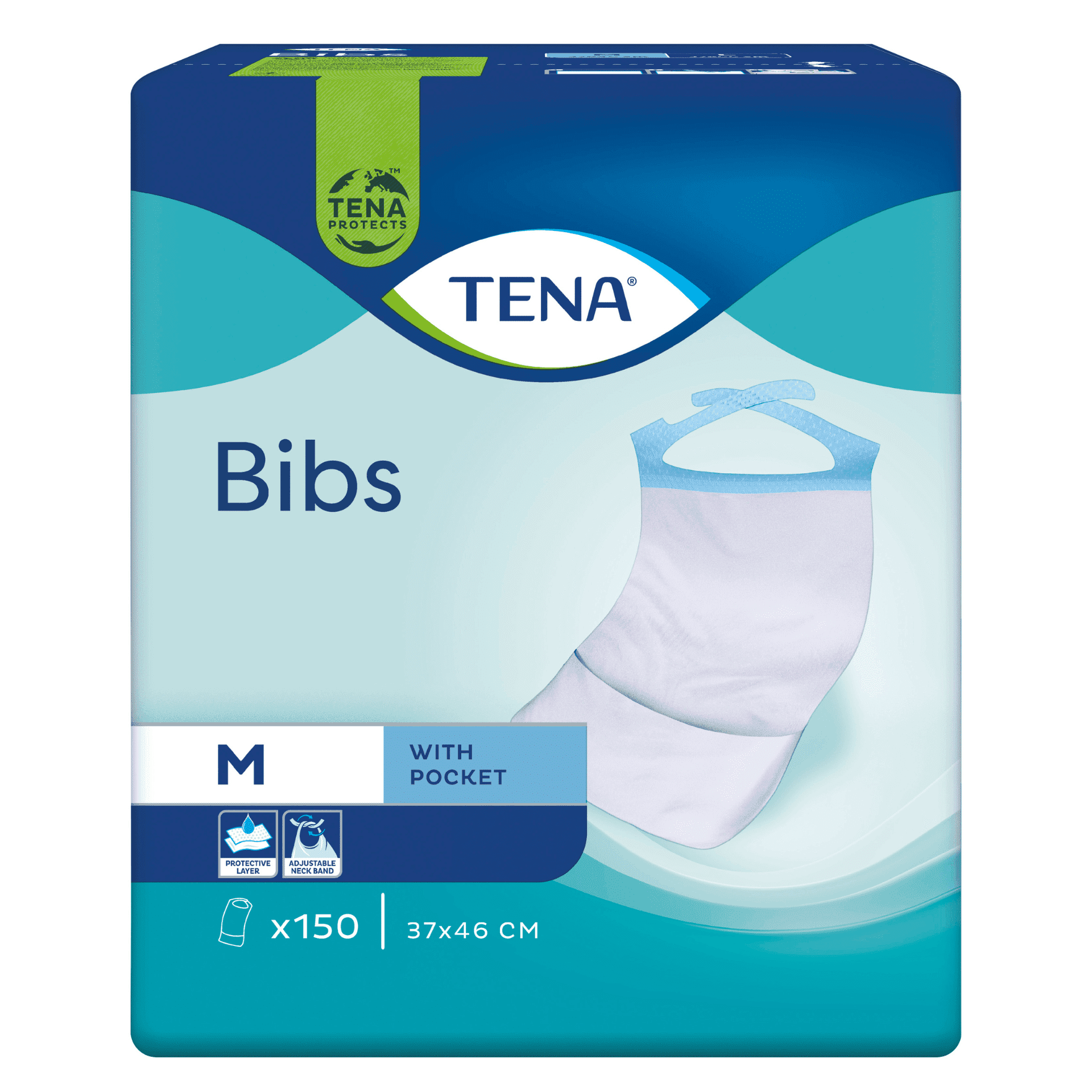 Tena Bib Large Bavoir Jetable 150 720611