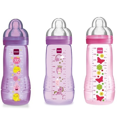 MAM Easy Active Baby Bottle 330 ml Girls