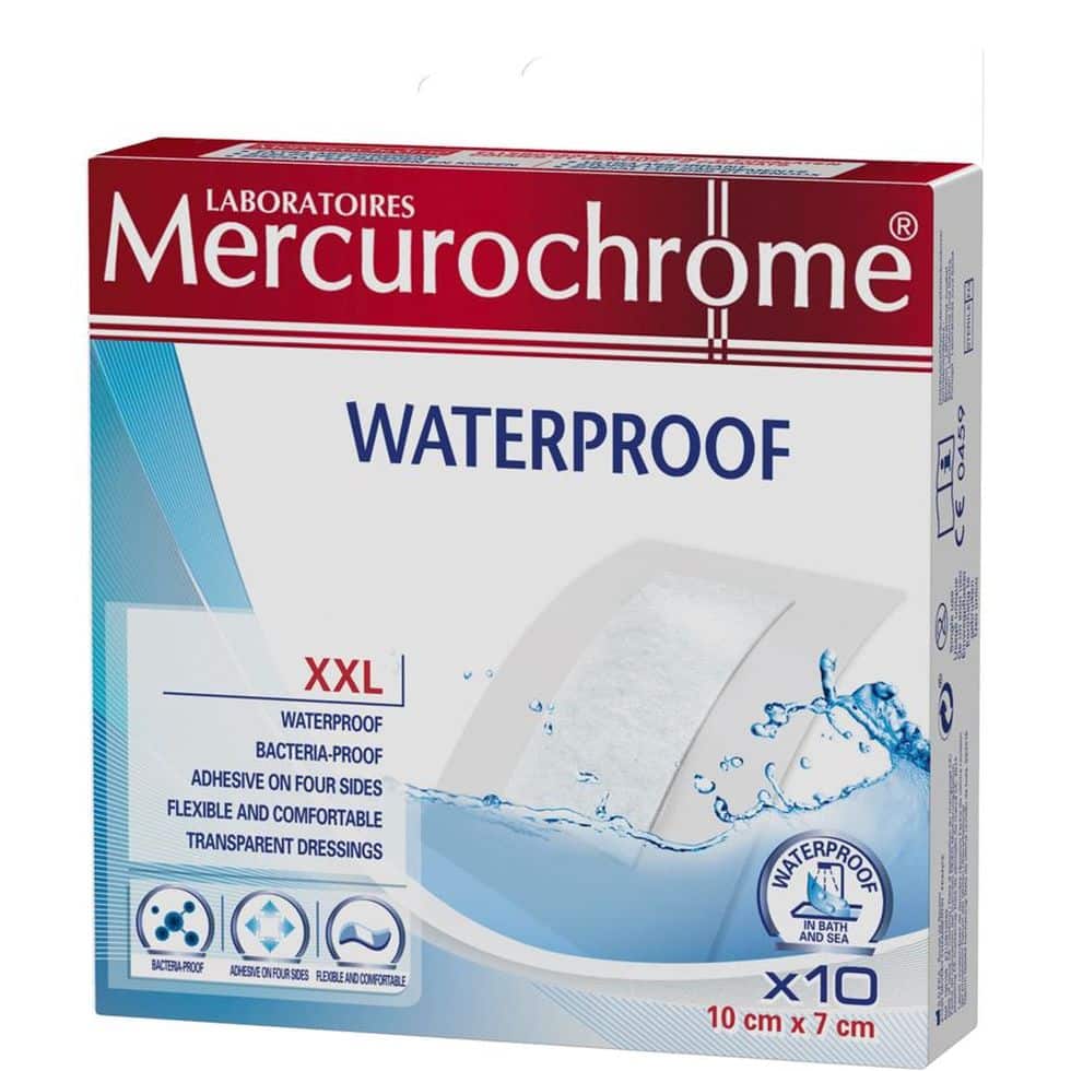 Mercurochrome Pleisters Waterproof XXL