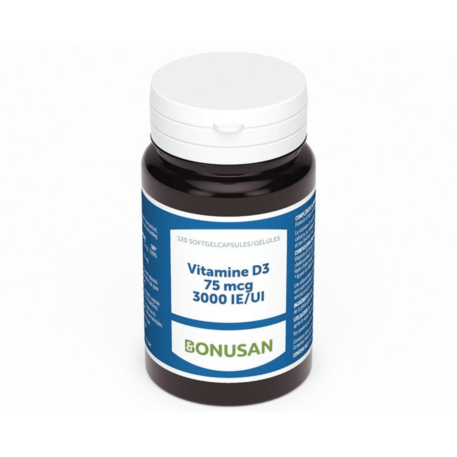 Vitamine D3 75mcg/ 3000 Ie Softcaps 120 Bonusan