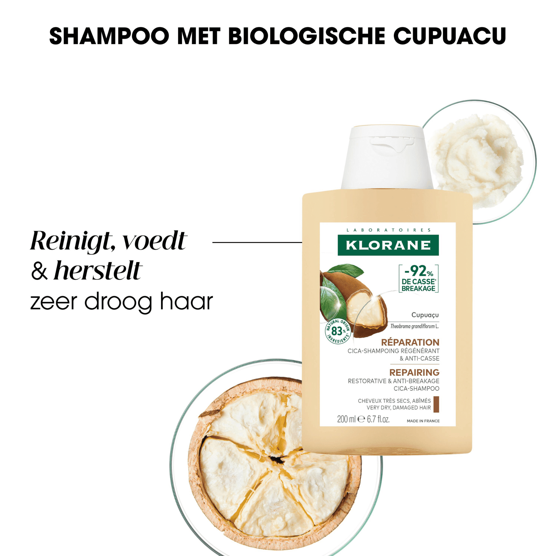Klorane Cupuaçu Herstellende Shampoo Klorane Cupuaçu Herstellende Shampoo