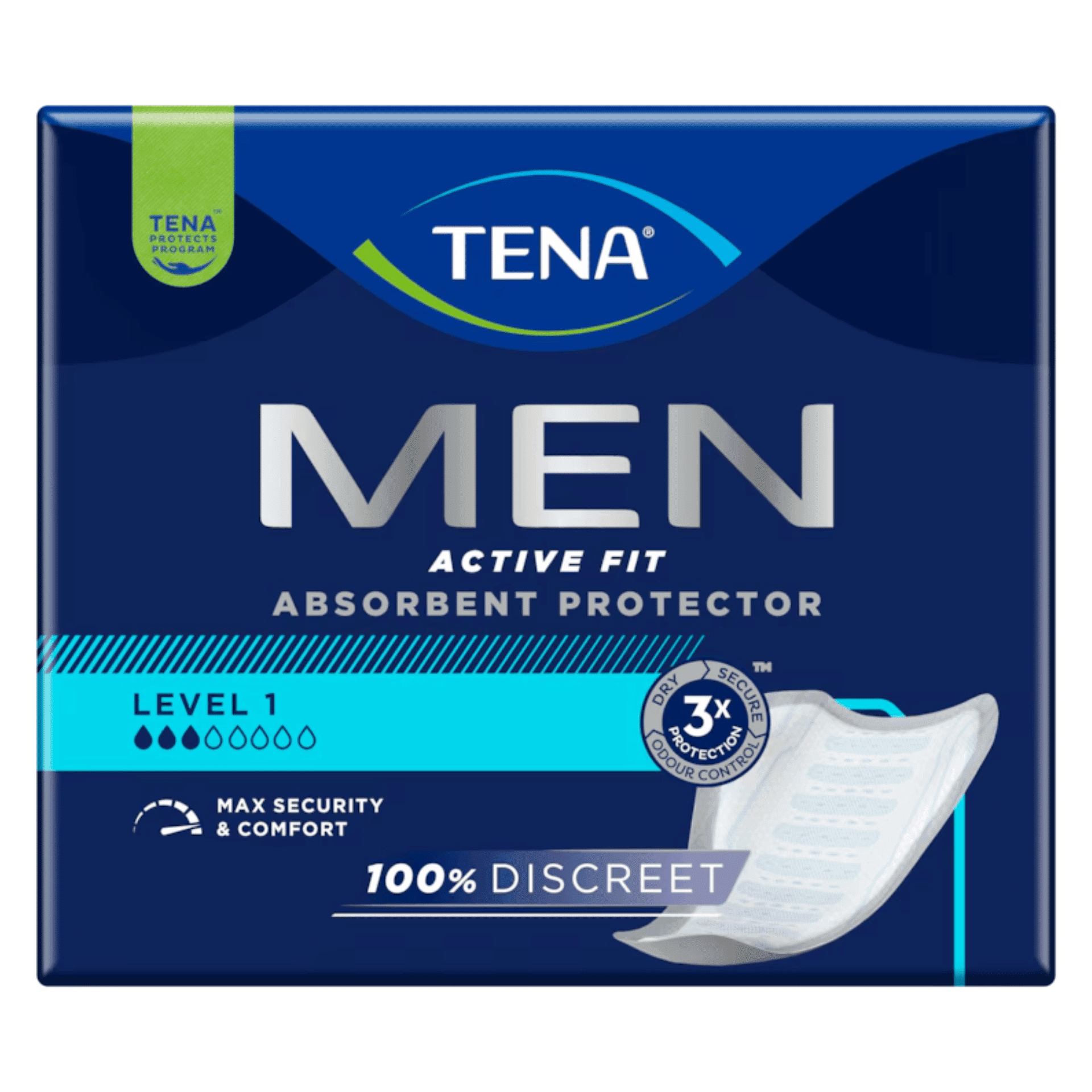 TENA Men Active Fit Absorbent Protector Level 1 TENA Men Active Fit Absorbent Protector Level 1
