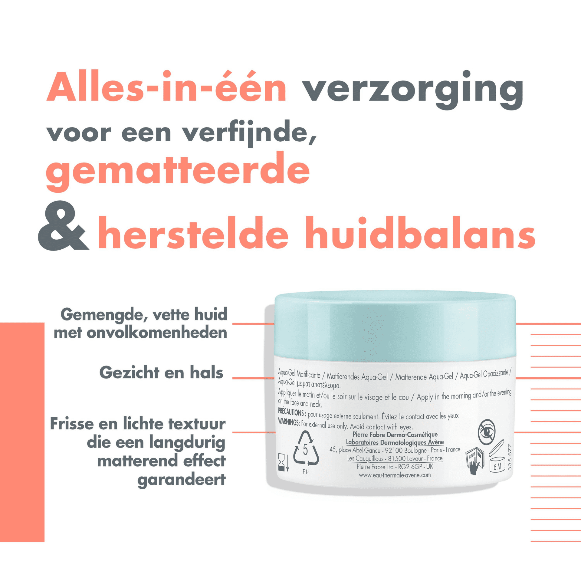 Avène Cleanance Matterende Aqua Gel-Crème Avène Cleanance Matterende Aqua Gel-Crème