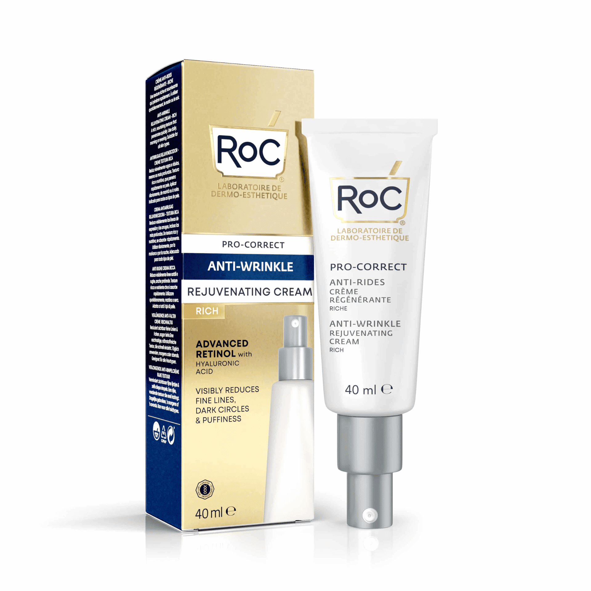 RoC Pro-Correct Crème Rajeunissante Anti-Rides Riche 40 ml RoC Pro-Correct Crème Rajeunissante Anti-Rides Riche 40 ml