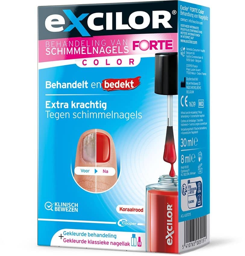 Excilor Forte Color Red Mycose Ongle 30ml+ Vao 8ml