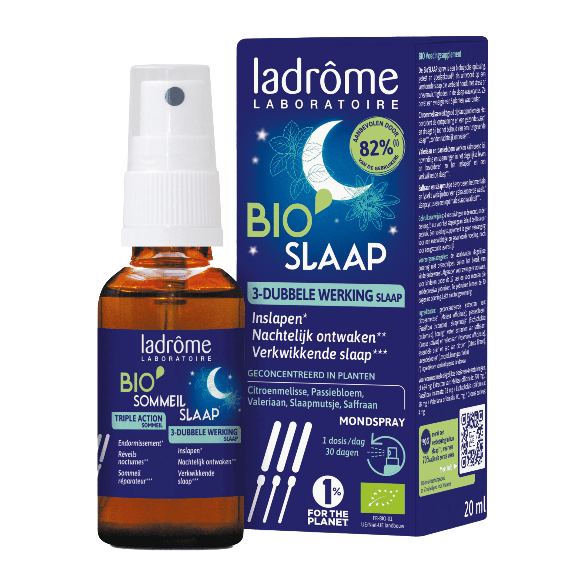 Ladrôme Bio Slaap 3-dubbele Werking Mondspray