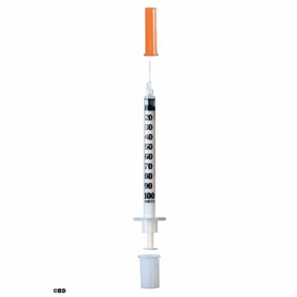 BD Micro-Fine Insulinespuit 1 ml + Naald 0,33 x 12,7 mm BD Micro-Fine Insulinespuit 1 ml + Naald 0,33 x 12,7 mm