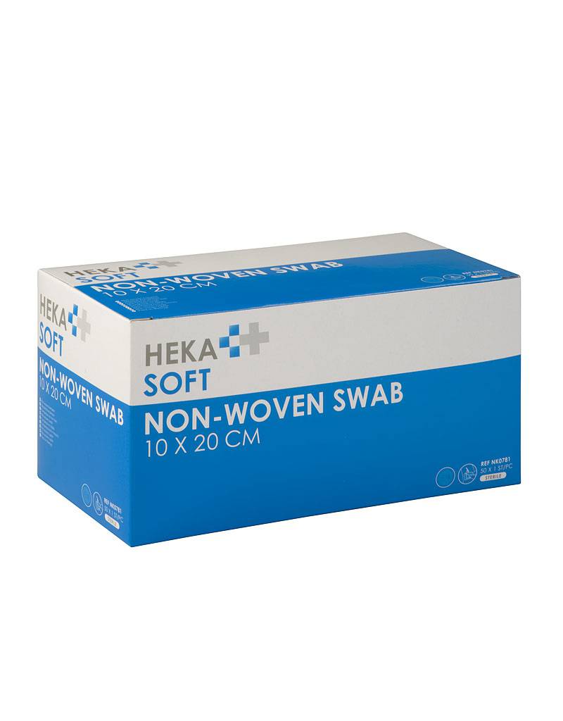 Hekasoft Kompres Non-woven 10x20cm 8 lagen steriel Hekasoft Kompres Non-woven 10x20cm 8 lagen steriel