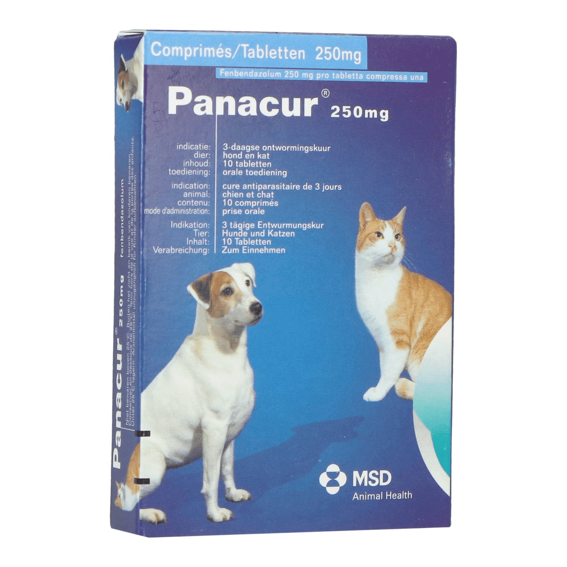 Panacur 250 mg Ontwormingskuur Panacur 250 mg Ontwormingskuur
