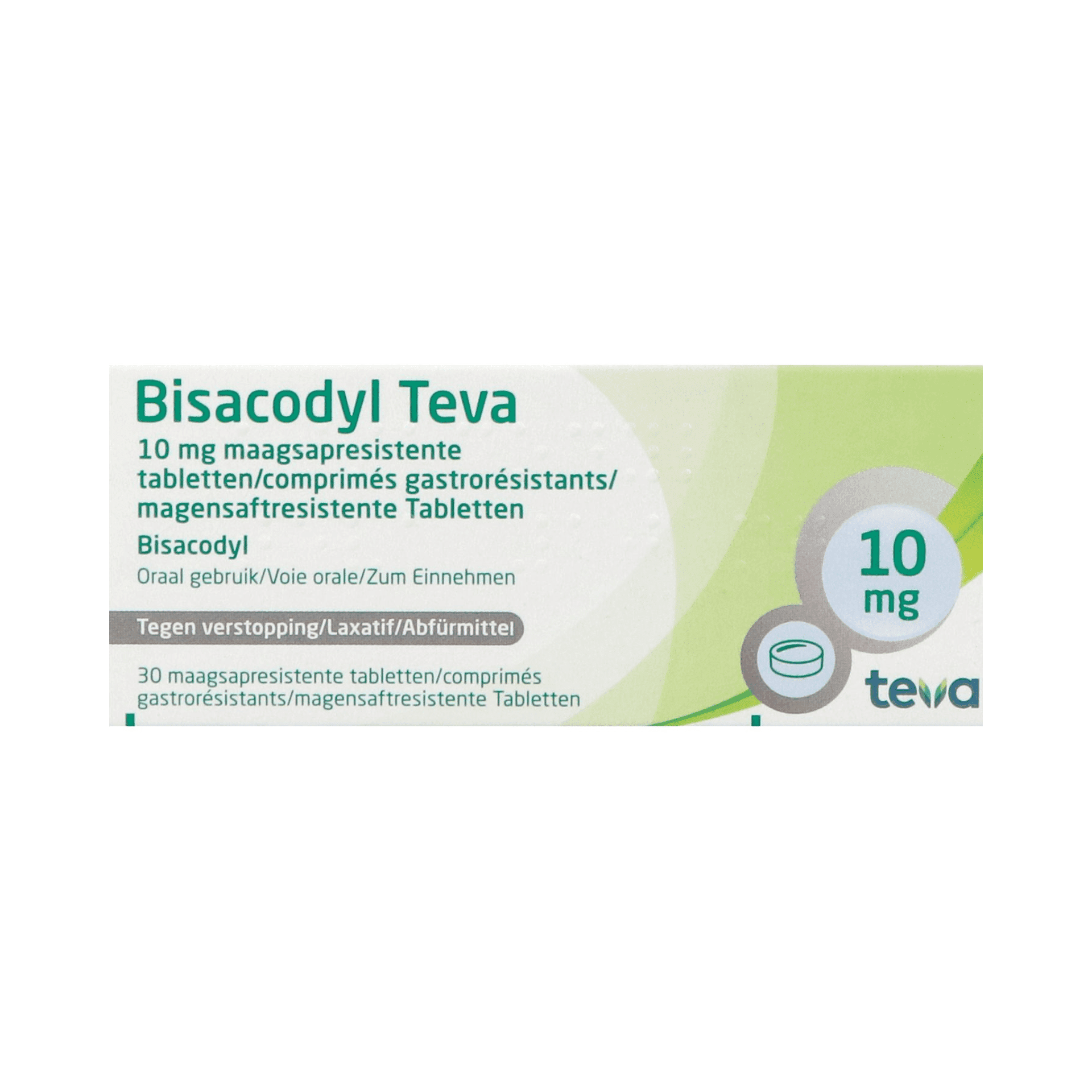 Bisacodyl Teva 10 mg