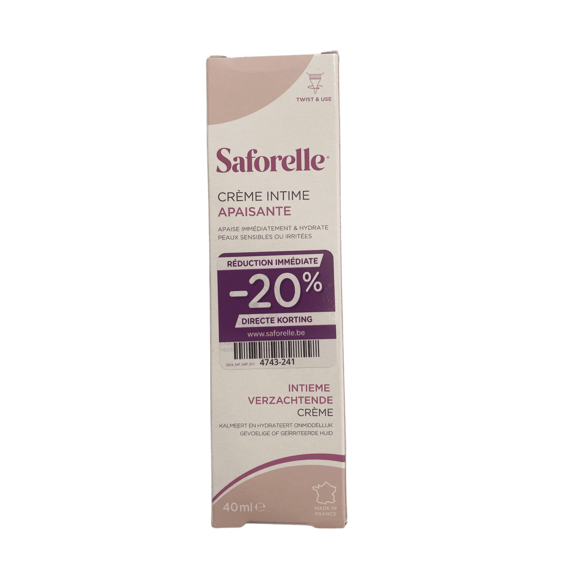 Saforelle Intieme Verzachtende Crème Saforelle Intieme Verzachtende Crème