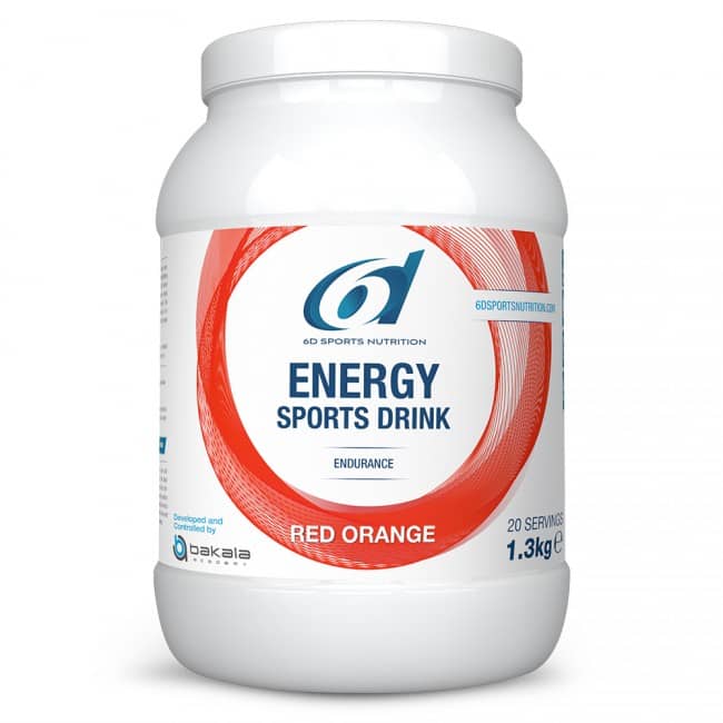 6d Sports Nutrition Energy Sports Drink Red Orange