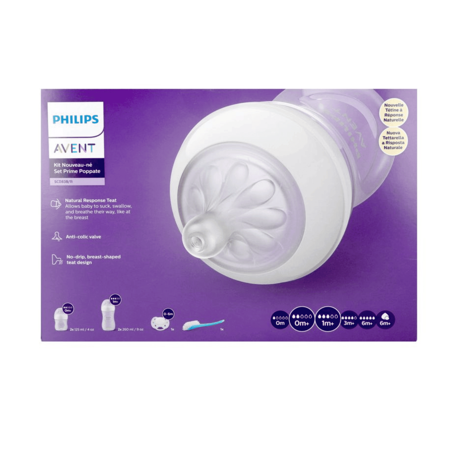 Philips Avent Natural 3.0 Starterset Zuigfles Philips Avent Natural 3.0 Starterset Zuigfles