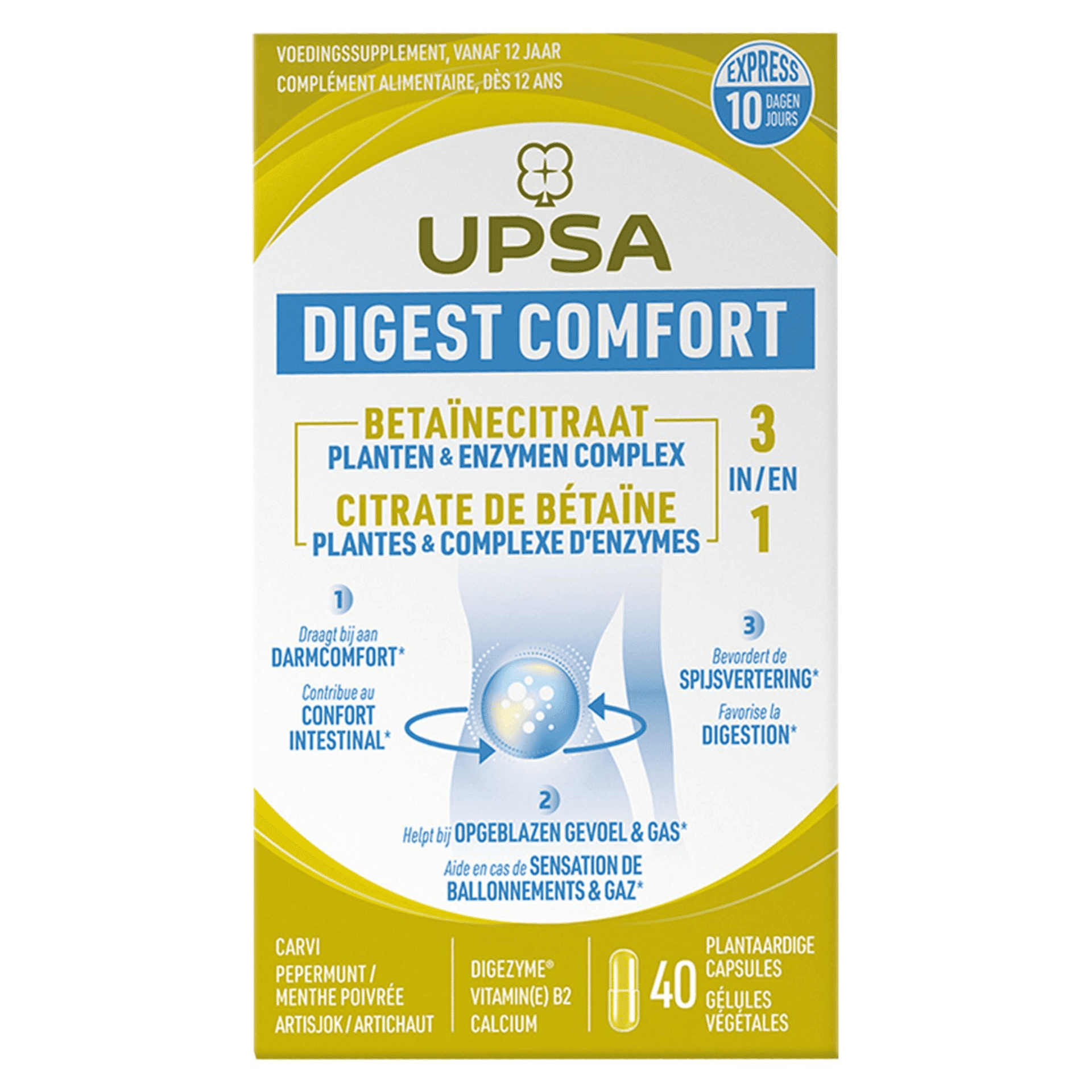 Upsa Digest Comfort Ballonnements Caps 40