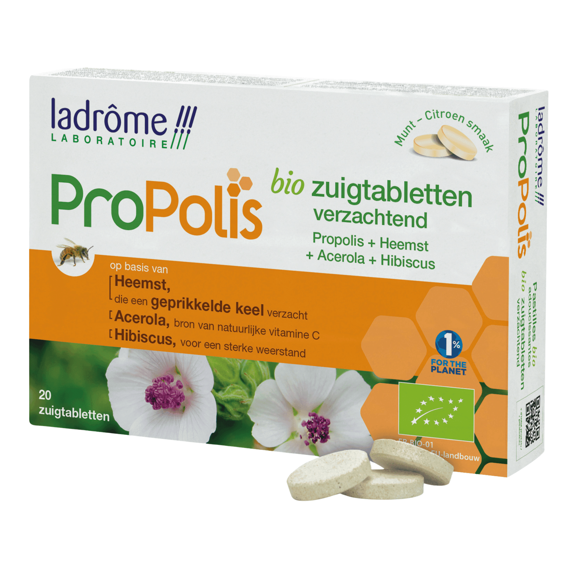 Ladrôme ProPolis Bio Zuigtabletten Verzachtend Ladrôme ProPolis Bio Zuigtabletten Verzachtend