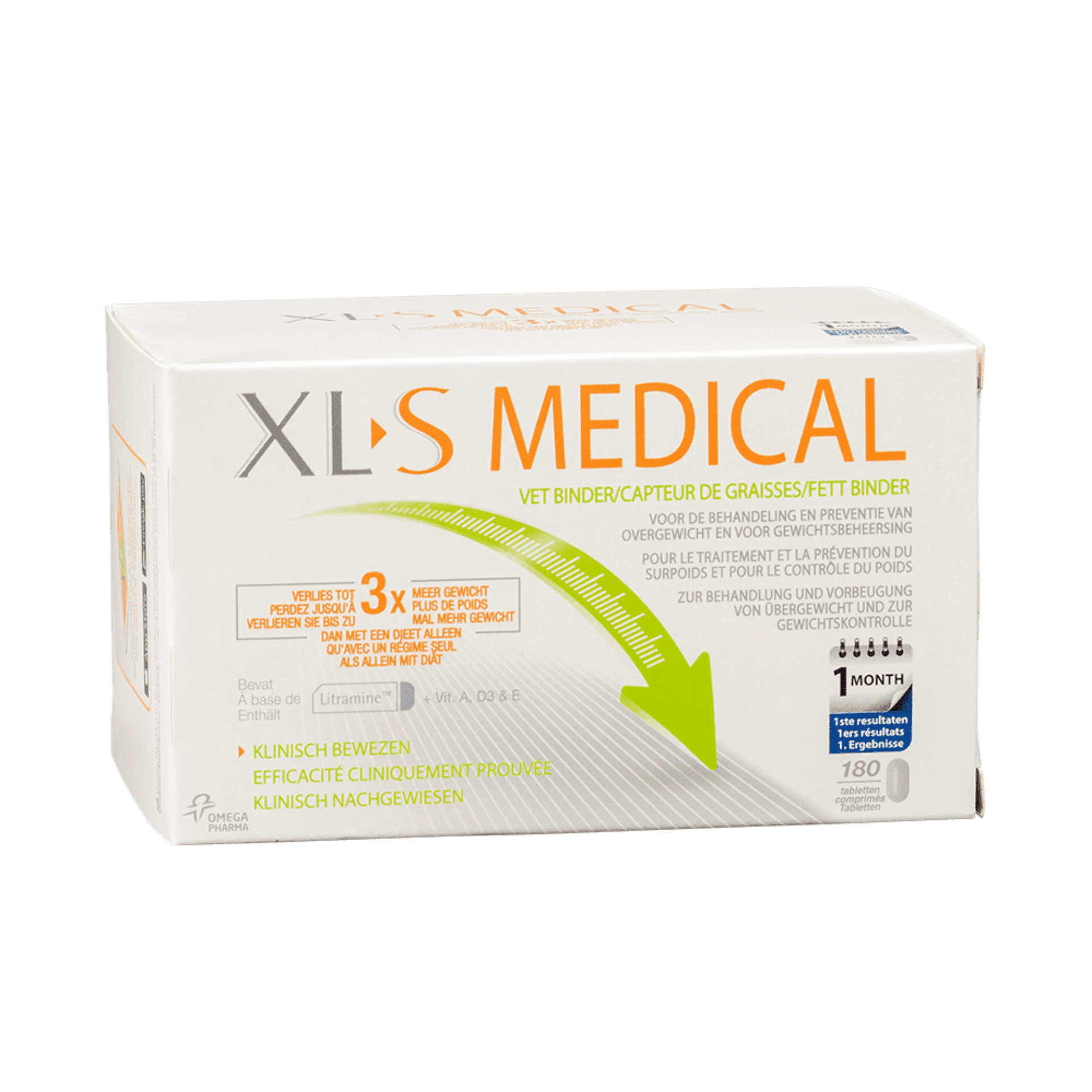 XLS Medical Vetbinder ondersteunt je dieet en helpt om af te vallen 180 tabletten XLS Medical Vetbinder ondersteunt je dieet en helpt om af te vallen 180 tabletten
