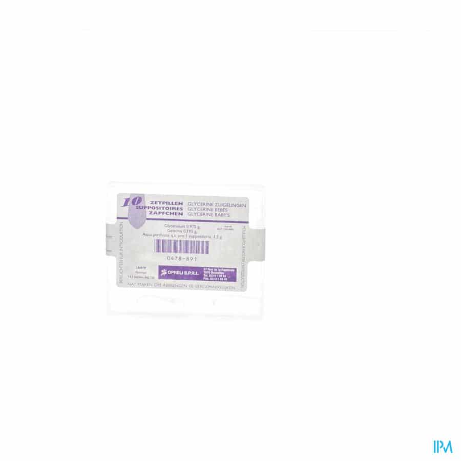 Glycerine Baby Suppo's Glycerine Baby Suppo's