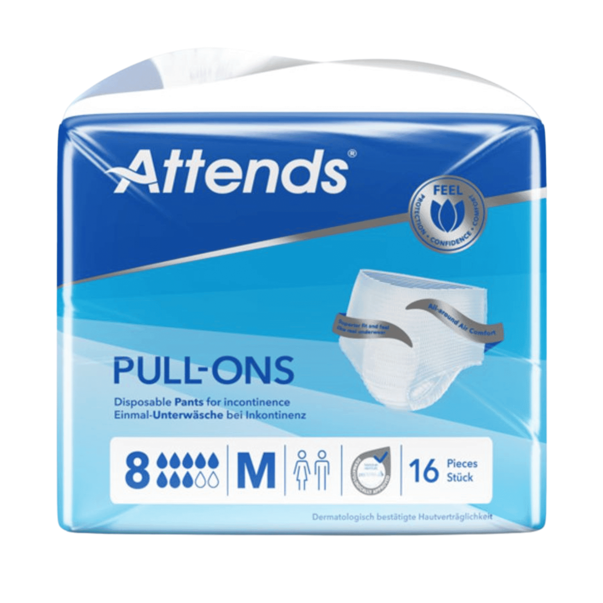 Attends Pull-ons 8m 1x16
