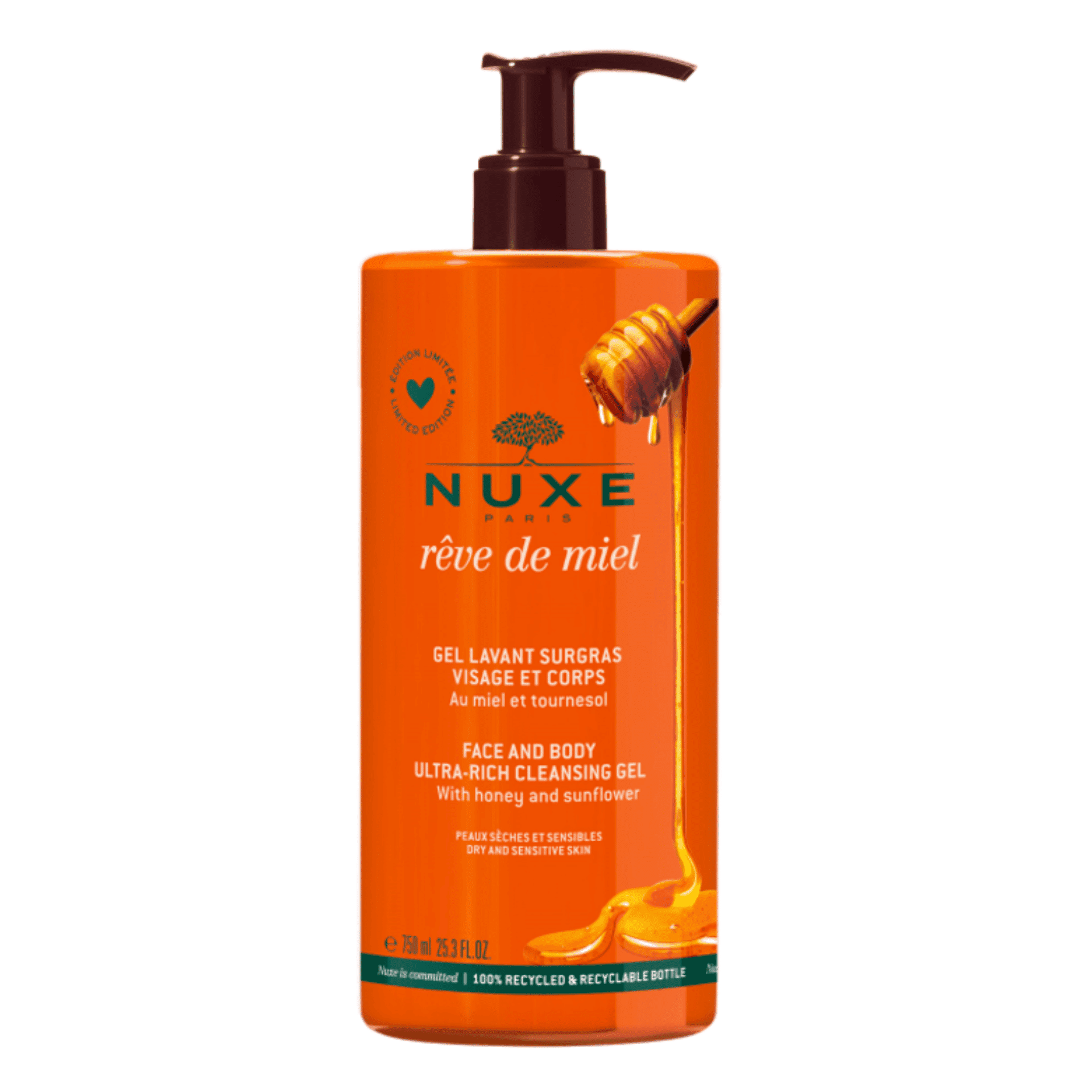 Nuxe Reve De Miel Gel Nettoyant Surgras 750ml
