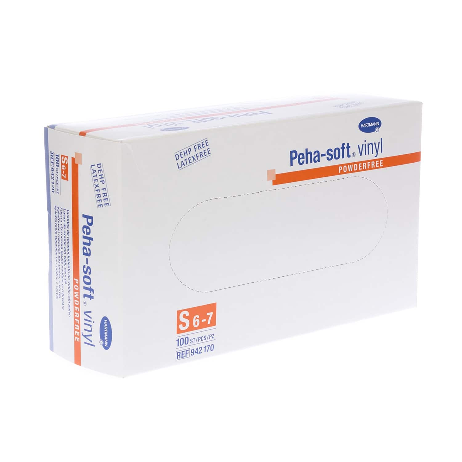 Hartmann Peha-Soft Handschoen Vinyl Poedervrij S Hartmann Peha-Soft Handschoen Vinyl Poedervrij S