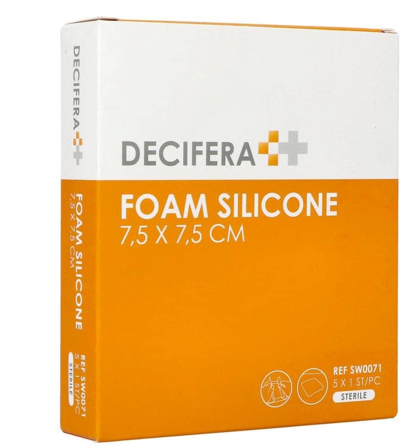 Decifera Foam Silicone 7,5x 7,5cm 5 Decifera Foam Silicone 7,5x 7,5cm 5