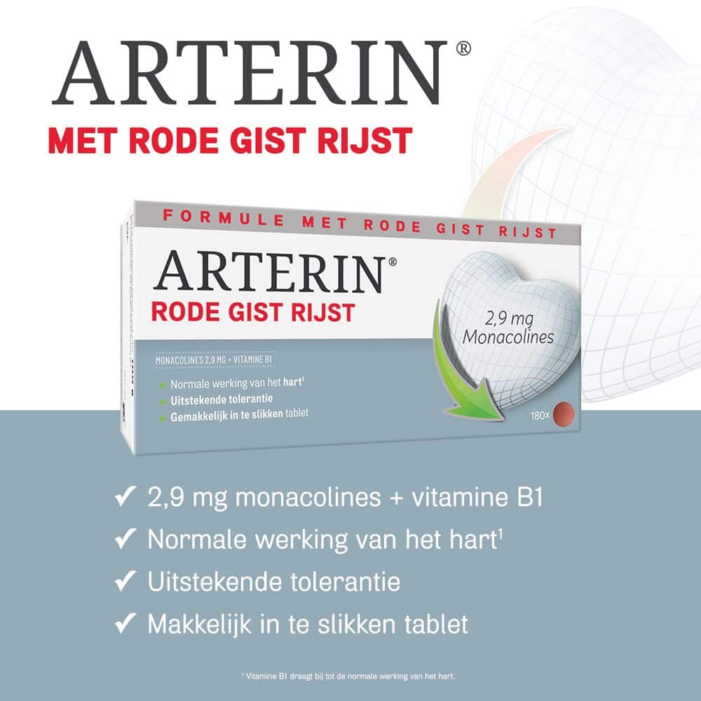 ARTERIN® LEVURE ROUGE DE RIZ 2,9 mg de monacolines