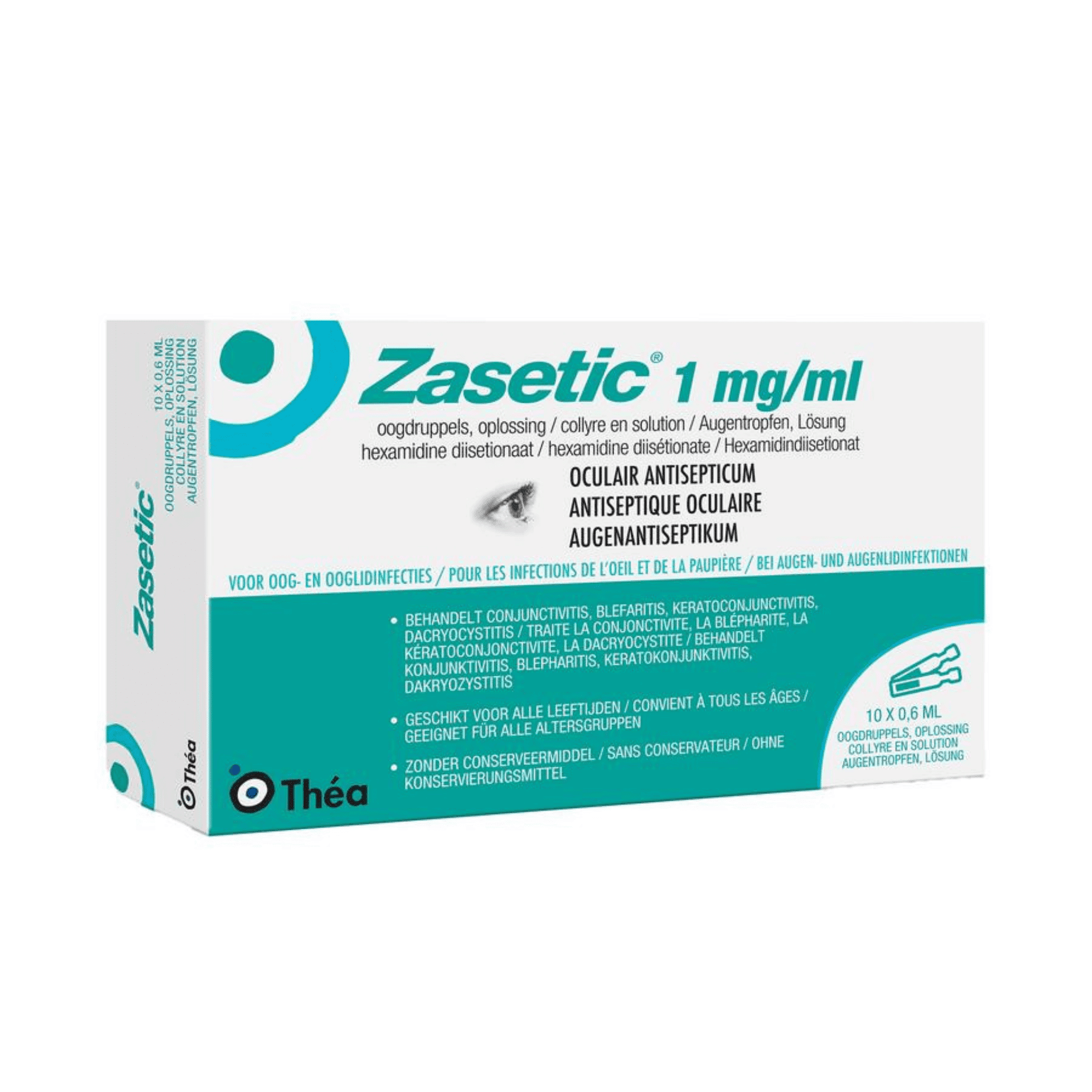 Zasetic 1mg/ml Sol Ud Gutt Oculaires 10x0,6ml
