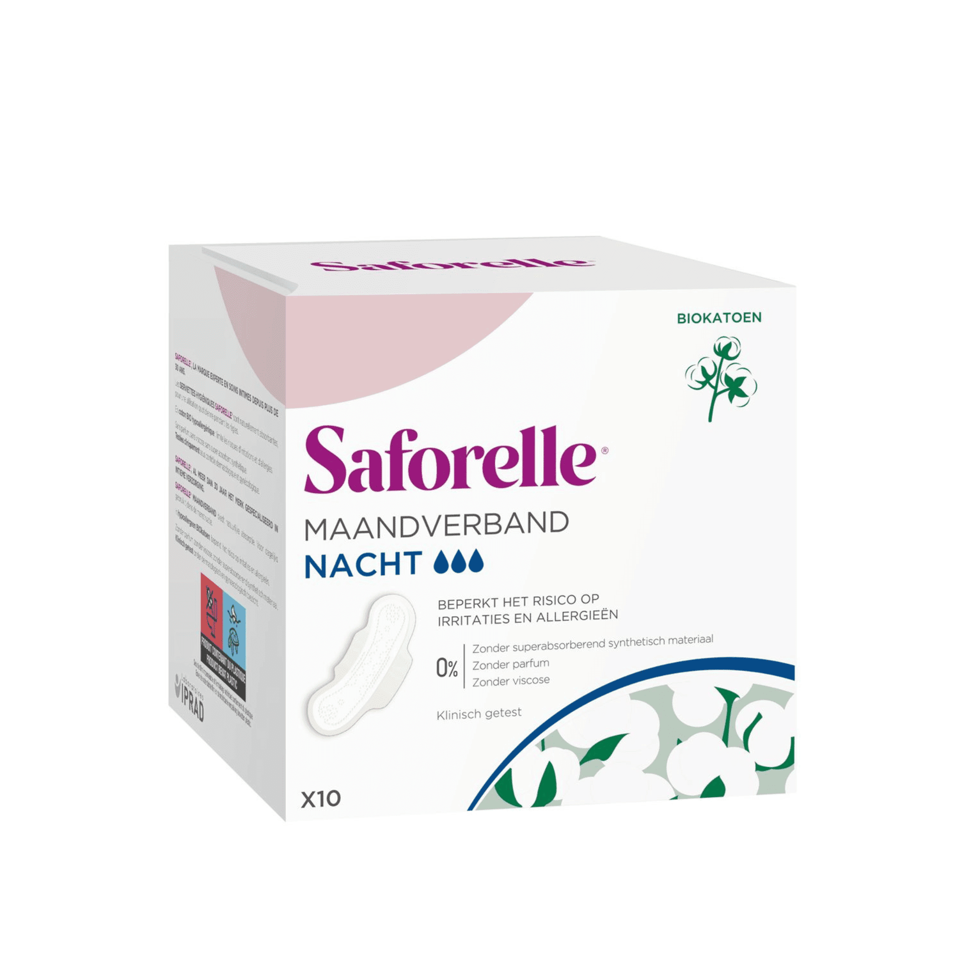 Saforelle Serviettes Hygieniques Nuit 10