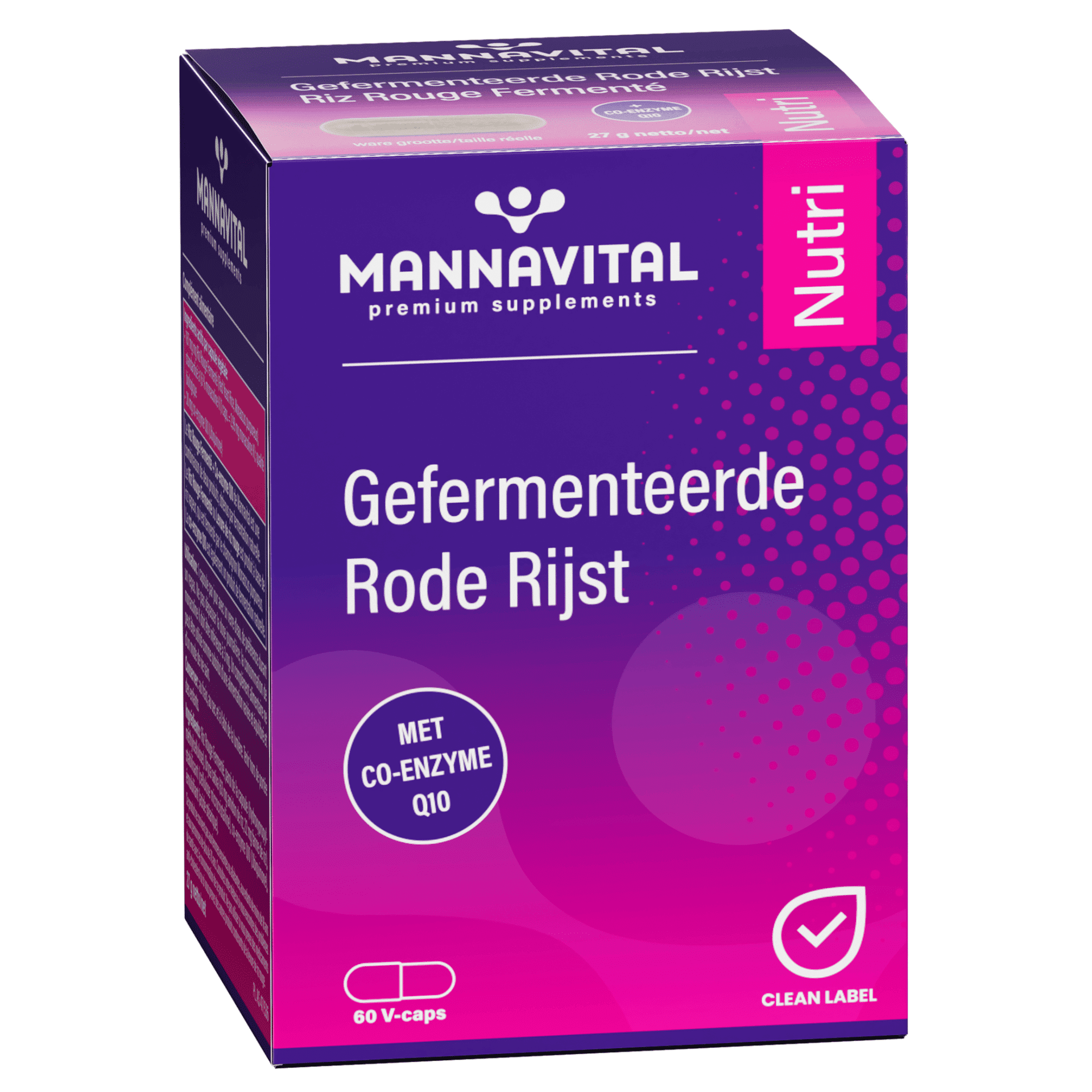 Mannavital Riz Rouge Fermente V-caps 60