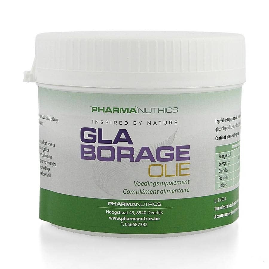 Pharmanutrics GLA Borage Olie Pharmanutrics GLA Borage Olie