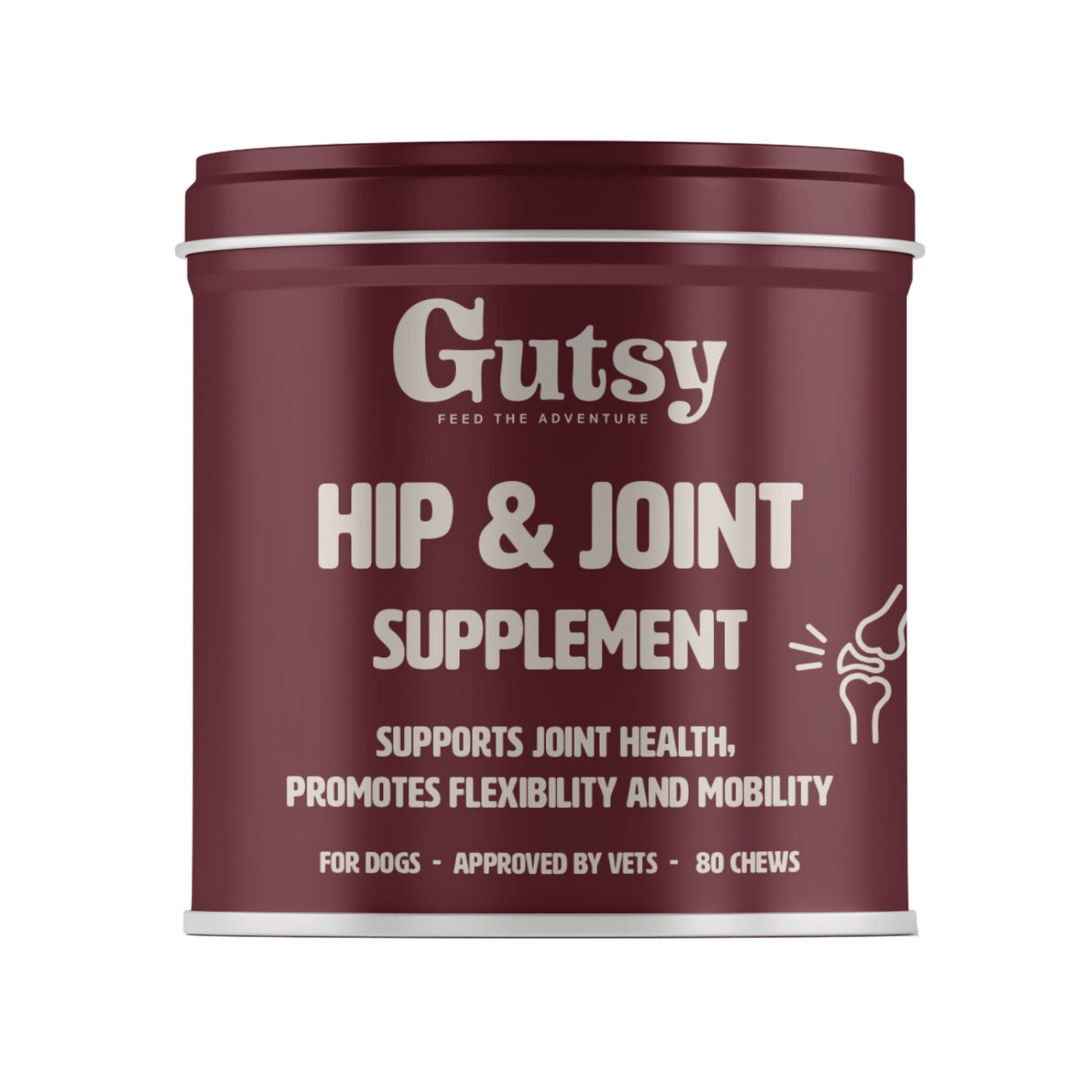 Gutsy Hip & Joint Supplement Chews 80 Gutsy Hip & Joint Supplement Chews 80