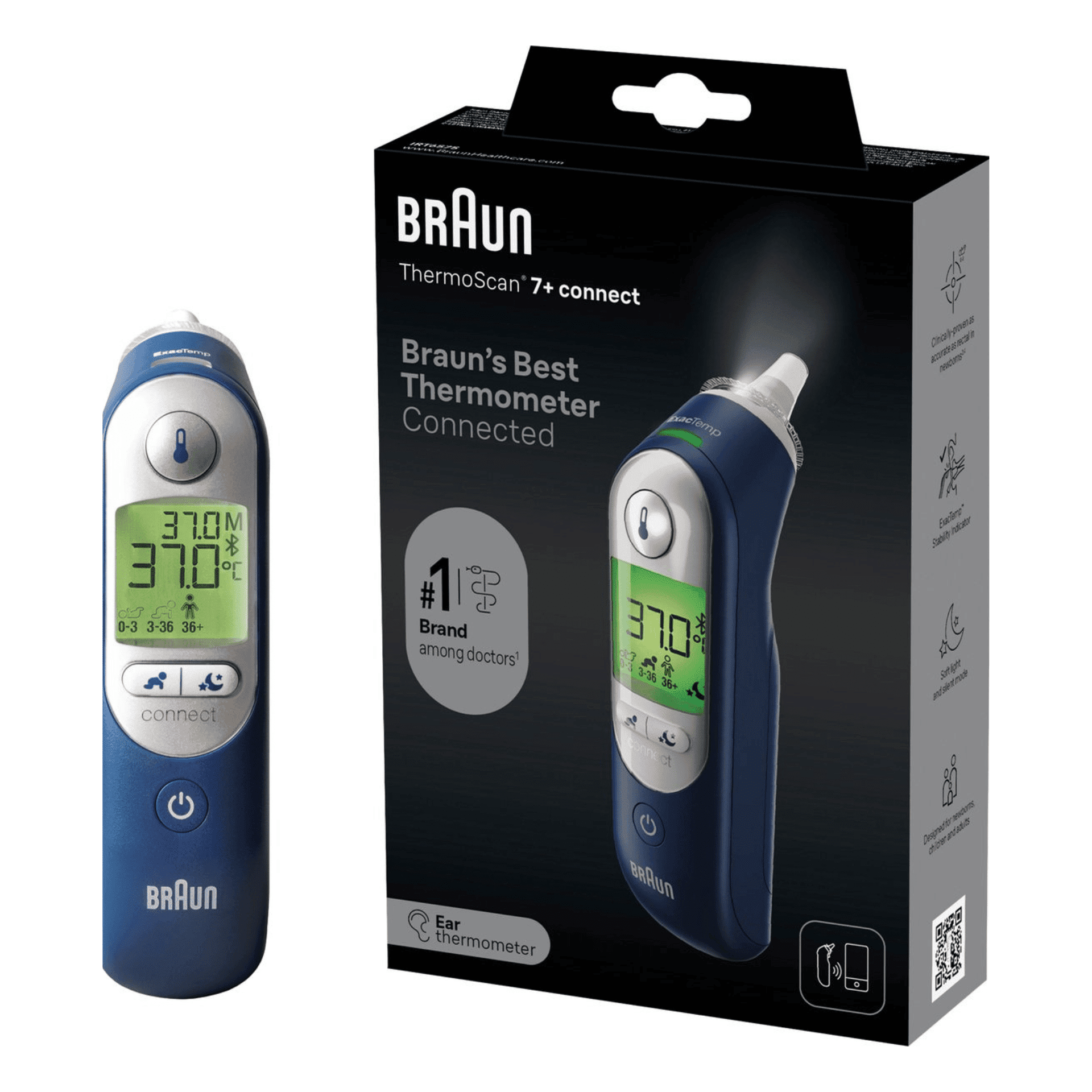 Braun Thermoscan 7+ Connect Thermometre Braun Thermoscan 7+ Connect Thermometre