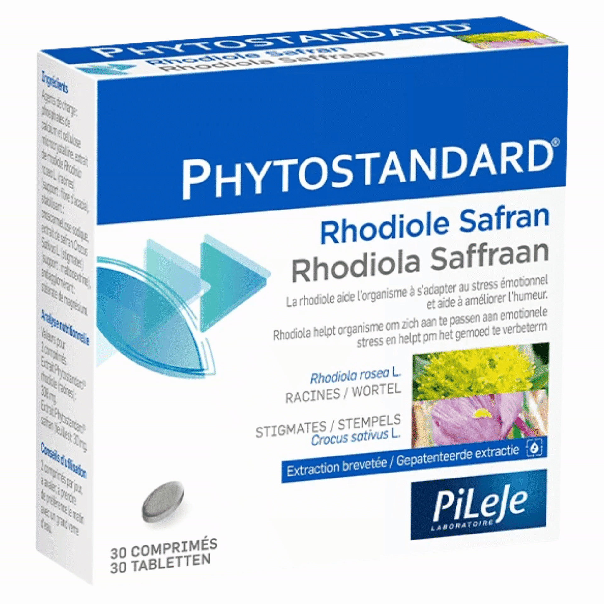 Pileje Phytostandard Rhodiola-Saffraan Pileje Phytostandard Rhodiola-Saffraan