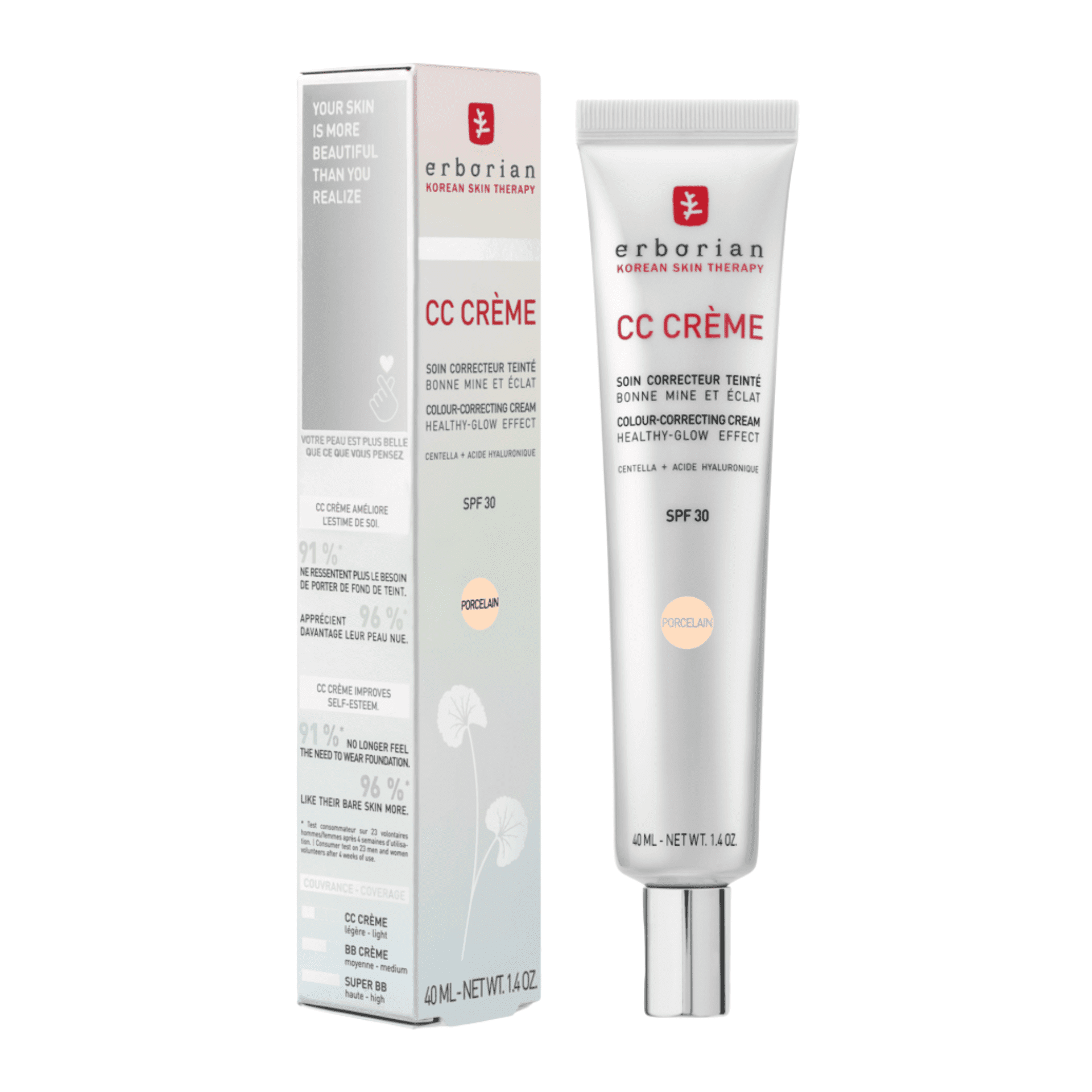Erborian Cc Creme Porcelain 40ml Erborian Cc Creme Porcelain 40ml