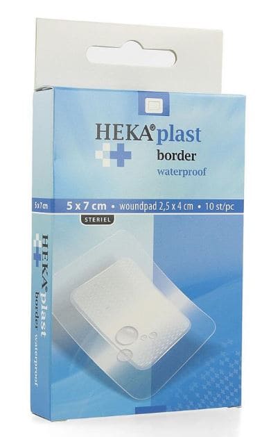 HEKA Eilandpleister Transparant Steriel Waterproof 5 x 7 cm