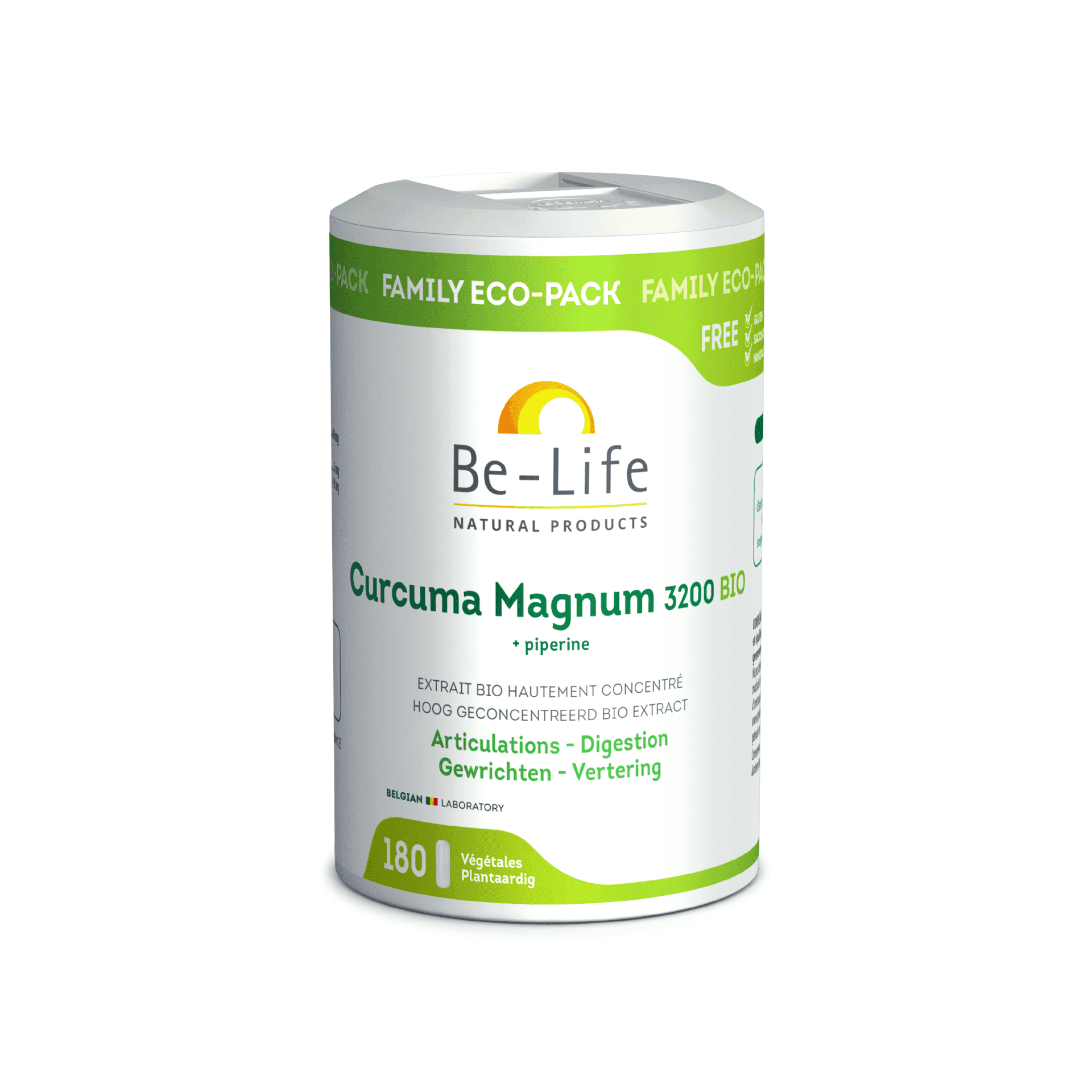 Be-Life Curcuma Magnum 3200 180 gélules Be-Life Curcuma Magnum 3200 180 gélules