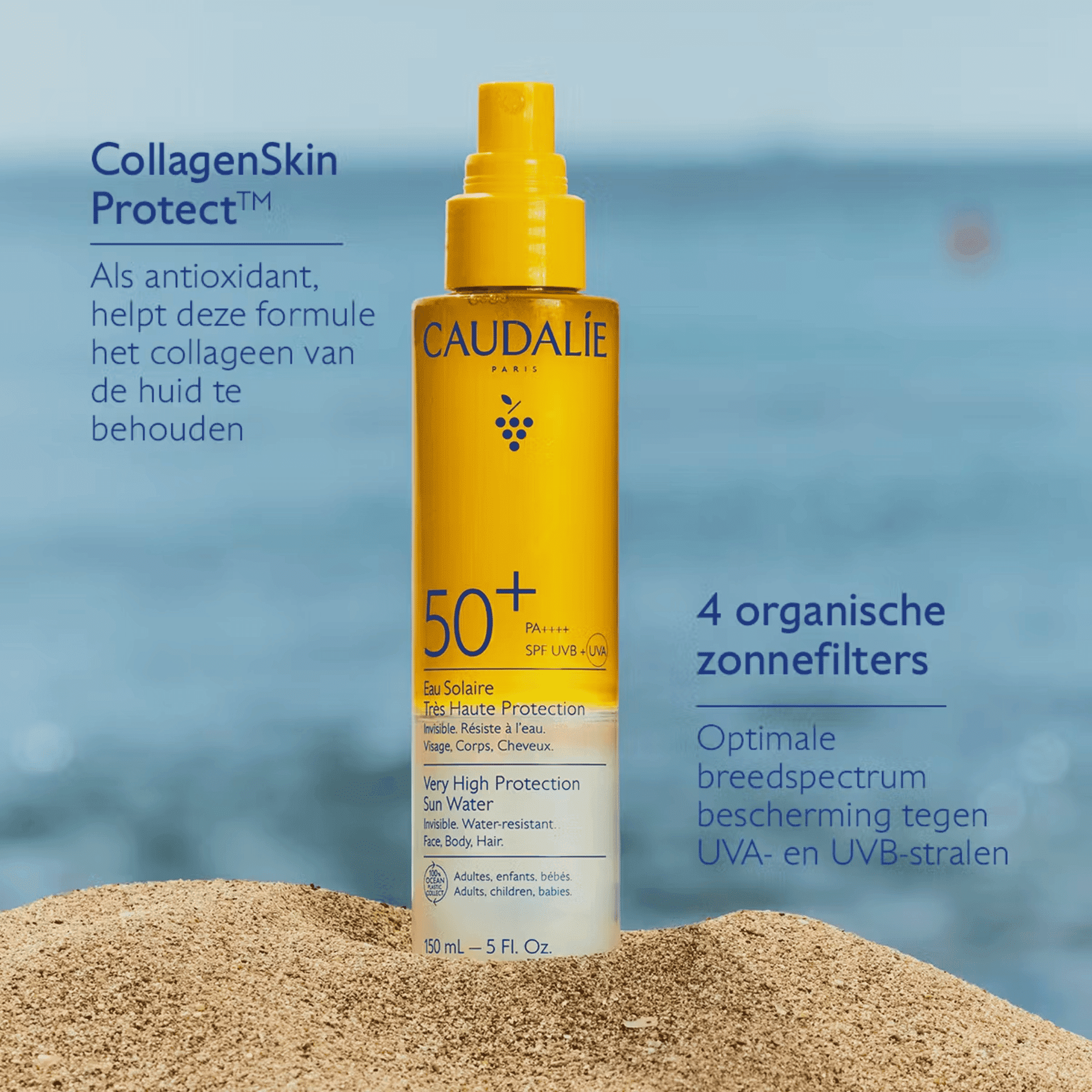 Caudalie Zonnewater Zeer Hoge Bescherming SPF 50+