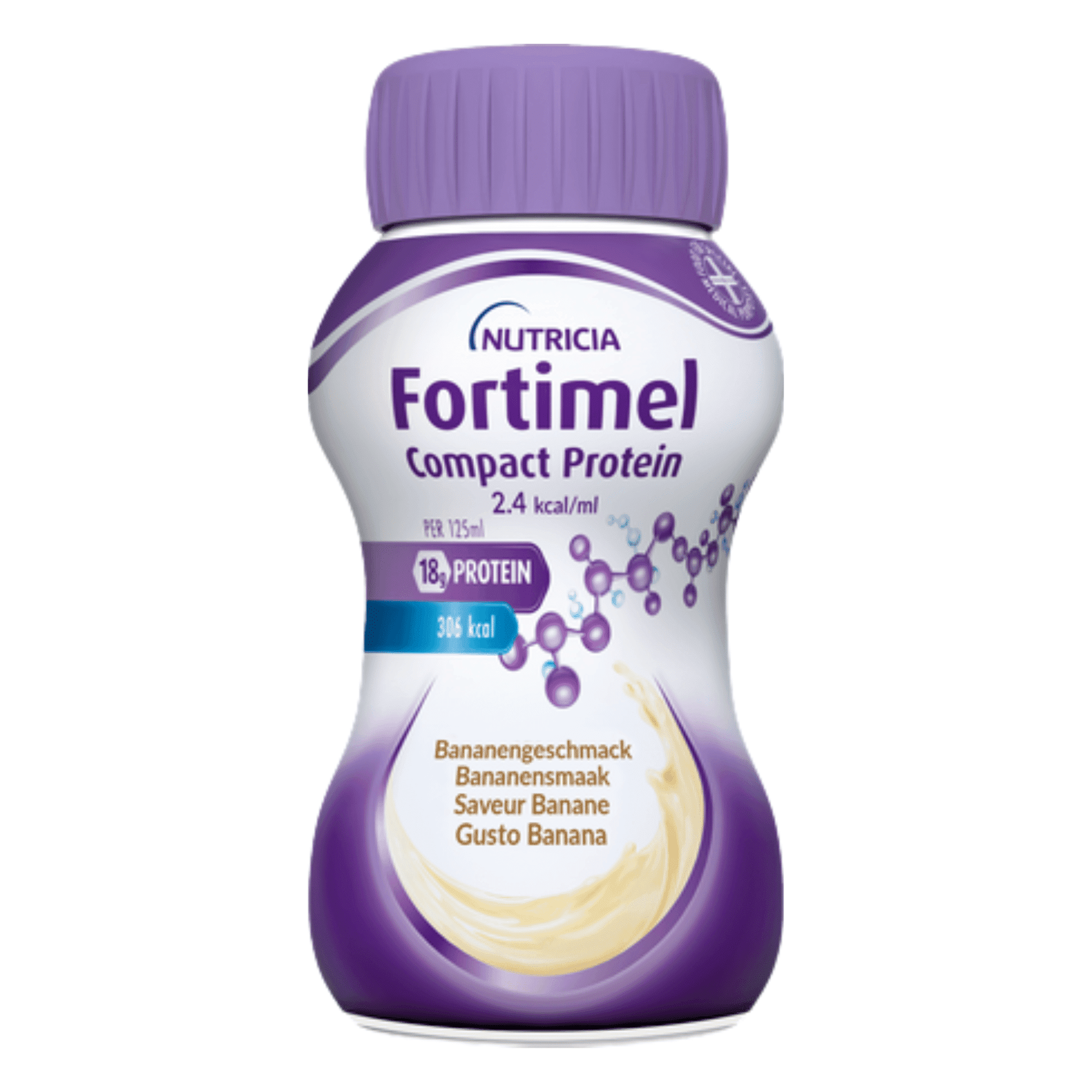 Fortimel Compact Protein 2.4kcal Banane 4x125ml Fortimel Compact Protein 2.4kcal Banane 4x125ml