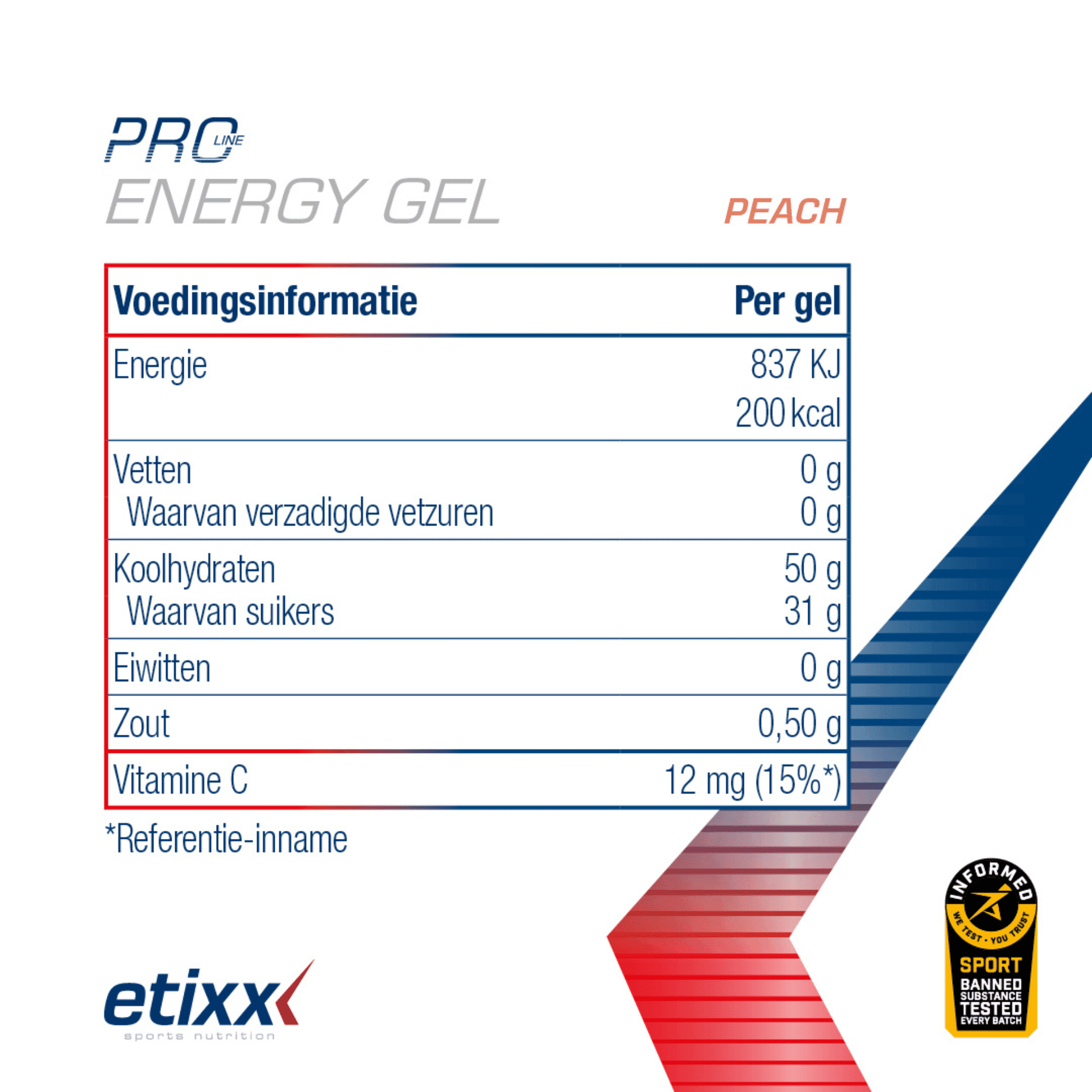 Etixx Pro Line Energy Gel 12 x 60 ml