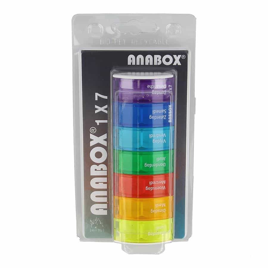 Winkelcentrum Plagen straal Anabox 7-In-1 Rainbow Pillendoos - online bestellen | Optiphar