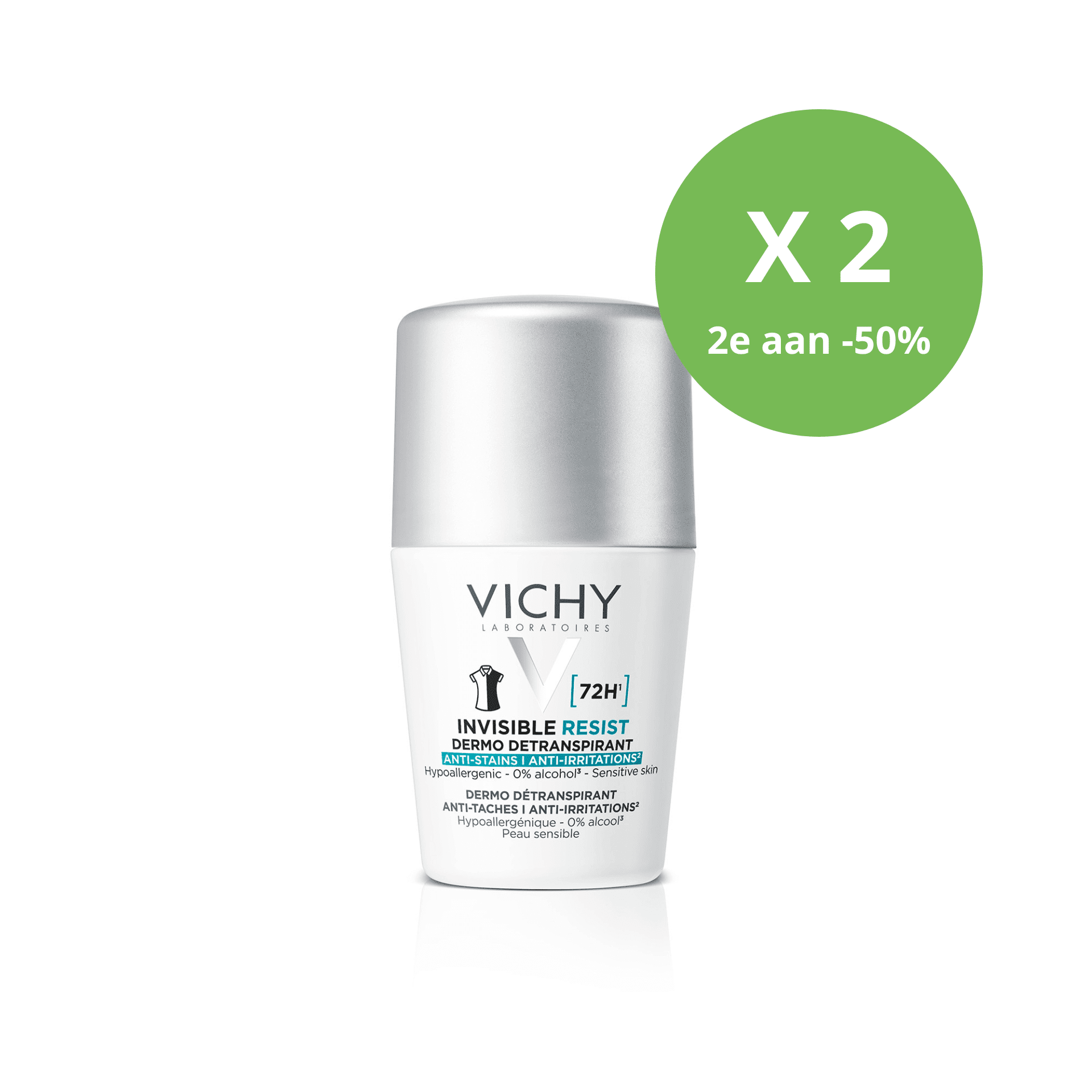 Vichy Invisible Resist 72U Dermo Detranspirant Roller