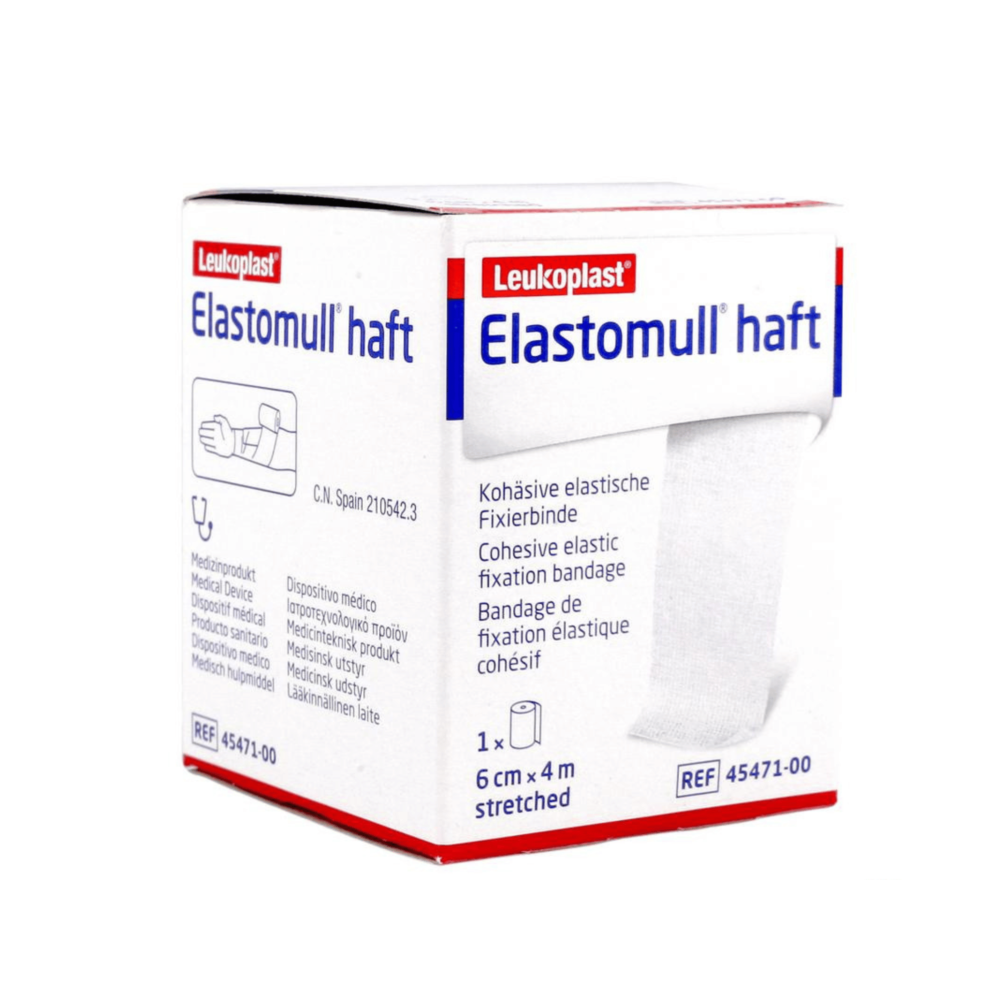 Elastomull Haft Bande de Fixation 6 cm x 4 m