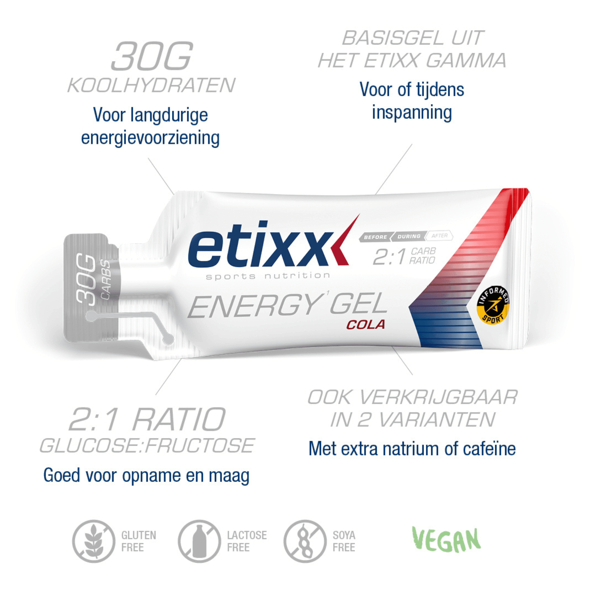 Etixx Energy Gel 12 x 40 ml Etixx Energy Gel 12 x 40 ml