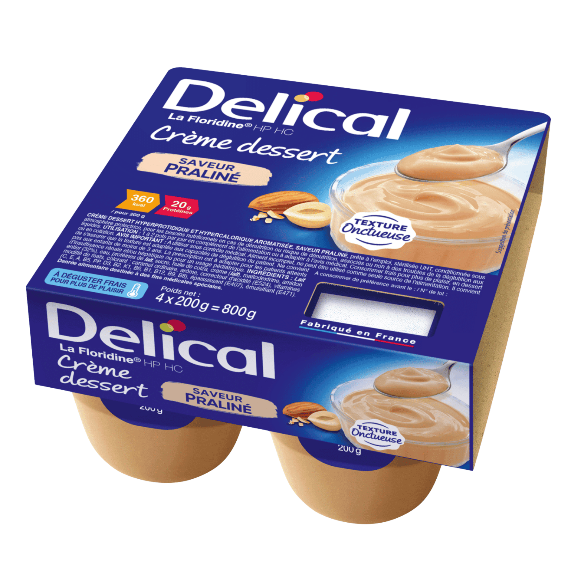 Delical La Floridine HP-HC Dessert Crème 4 x 200 g