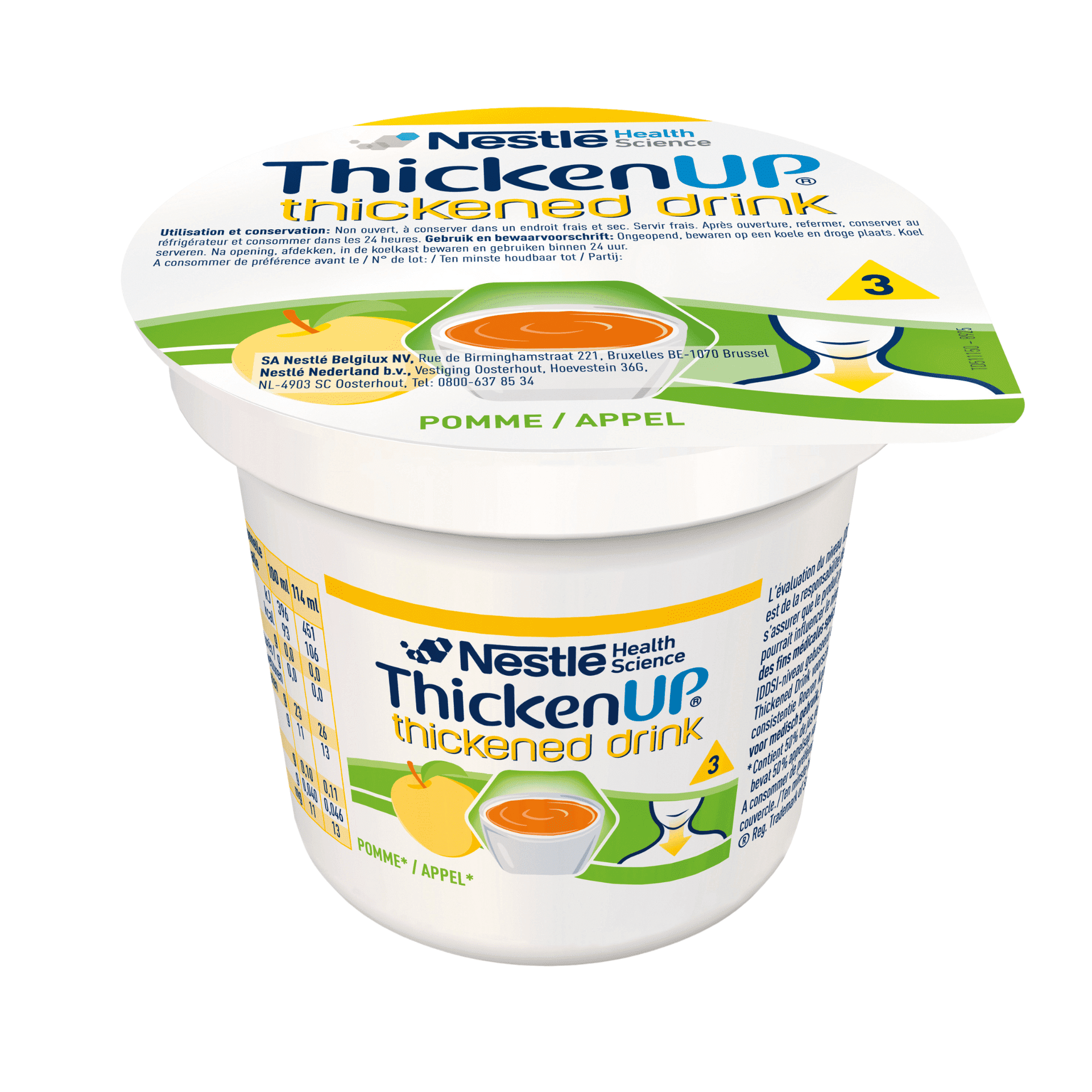 Nestlé ThickenUp Thickened Drink Appel