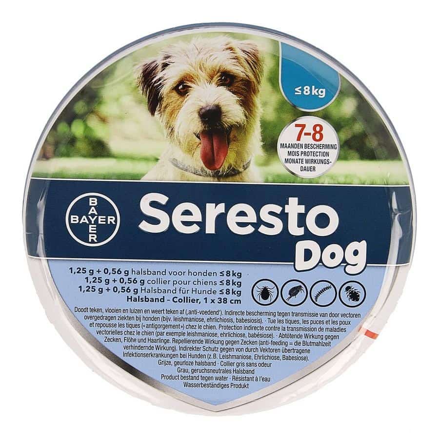 Seresto Halsband Hond 1,25g + 0,56g ≤ 8 kg Seresto Halsband Hond 1,25g + 0,56g ≤ 8 kg