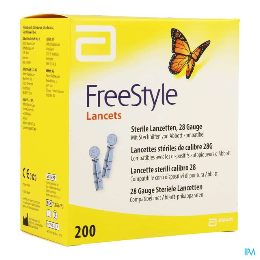 Freestyle Precision Thin Lancets 28 g Steriel