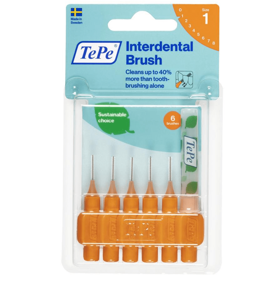 TePe Original Interdentale Borstel Size 1 0,45 mm Oranje TePe Original Interdentale Borstel Size 1 0,45 mm Oranje