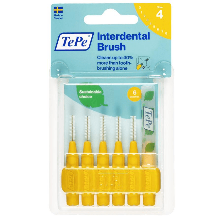 TePe Original Interdentale Borstel Size 4 0,7 mm Geel TePe Original Interdentale Borstel Size 4 0,7 mm Geel